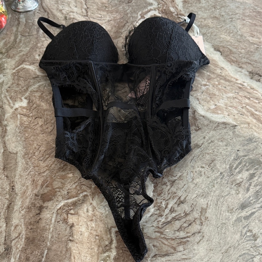 Elegant Black Lace teddy